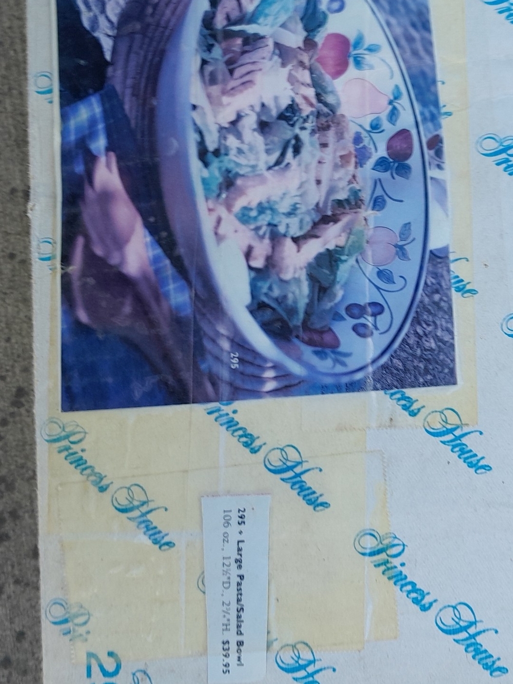 Princess House Lg Pasta/Salad Bowl